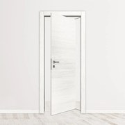 Porta rototraslante Oxford bianco latte L 90 x H 210 cm reversibile