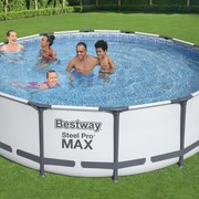 Piscina fuori terra tubolare BESTWAY Steel Pro Max grigio H 1.1 x ⌀ 4.27 m
