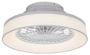 Ventilatore da soffitto bianco incl. LED con telecomando - Emily