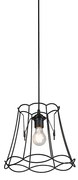 Lampada a sospensione retrò nera 30 cm - Granny Frame