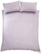 Set copripiumino e federa lavanda in crêpe per letto matrimoniale e per letto esteso 230x220 cm Heatset Wave – Catherine Lansfield