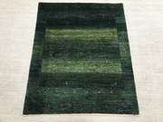 Loribaft Tappeto 120 x 140 Verde (Iran) Annodato A Mano