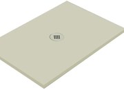 Piatto doccia in ceramica extra slim crema L 90 x L 80 cm