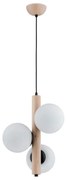 Lampadario a sospensione con filo KANET 3xE14/40W/230V beige/bianco