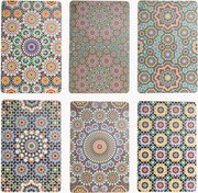 Set di 6 tovagliette americane con stampe su entrambi i lati Marrakesch Doubleface