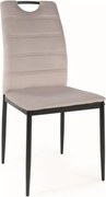 Sedia Rip in velluto grigio chiaro Blu03