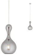 Redo 01-2256 - Lampadario a sospensione con filo LOB 1xE27/42W/230V diametro 18 cm grigio