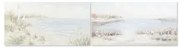 Quadro DKD Home Decor 140 x 3,7 x 70 cm Spiaggia Mediterraneo (2 Unità)