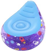 Bestway Sedia Gonfiabile con Luci Led Spaziali 72x72x64 cm +3 Anni Interno e Giardino 75122