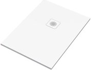 Piatto doccia SENSEA in composito minerale di resina gelificata Remix V3 bianco L 70 x L 100 x H 2.4 cm opaco