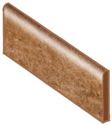 Piastrella battiscopa Cusna in ceramica rosso mattone L 26 x H 1 cm x Sp 10 mm