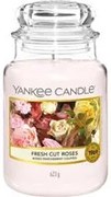 Fresh Cut Roses candela in giara grande Yankee Candle