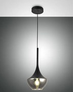 Apollo sospensione nera 1 luce 3623-41-101