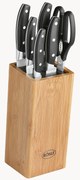 Set coltelli con blocco coltelli con 5 coltelli e 1 paio di forbici Cuisine