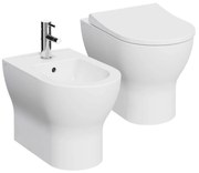 Sanitari Mia Round filo muro di Vitra con wc rimless