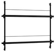 Moebe - Magazine Shelving Black/Black Moebe