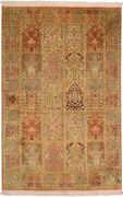 Cashmere Silk Tappeto 120x190 Beige (Indian) Annodato A Mano