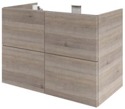 Mobile da bagno sotto lavabo SENSEA Neo  lucido L 90 x H 64 x P 48 cm 4 cassetti, lavabo non incluso