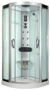 Cabina doccia idromassaggio semicerchio Eklis 90 x 90 cm