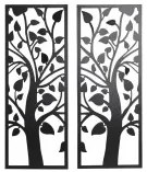 Decorazione da Parete DKD Home Decor (2 Pezzi) Albero Metallo Shabby Chic (35 x 1,3 x 91 cm)