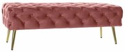 Panca DKD Home Decor Rosa Dorato (120 x 45 x 40 cm)