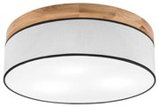 Brilagi - LED Plafoniera BELLADONNA 3xE27/15W/230V diametro 50 cm bianco/quercia
