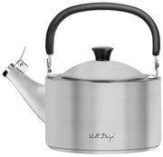 Bollitore in acciaio inox smerigliato con stantuffo , 1,5 l Diamante - Vialli Design