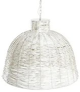 Lampadario DKD Home Decor Bianco Dorato Ferro 50 W 51 x 51 x 38 cm