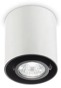 Plafoniera Moderna Mood Round Alluminio Bianco 1 Luce Gu10 7W 3000K D9Cm