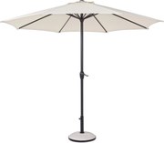 Ombrellone da Giardino Ø3 m Palo Ø46 mm in Alluminio Telo in Poliestere Ecrù...