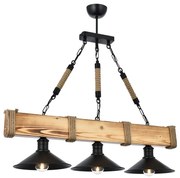 Lampada a sospensione in legno di carpino Kütük Yanık - Opviq lights