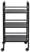 Scaffale mobile in metallo nero 41x75 cm - Wenko