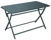 Tavolo da pranzo per giardino Idaho NATERIAL struttura e superficie in Alluminio  blu per 4 persone 130x75cm