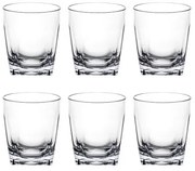 VESTA Set 6 bicchieri TUMBLER bassi - in 2 varianti TRASPARENTE