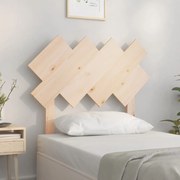 Testiera Per Letto 92x3x81 Cm İn Legno Massello Di Pino /