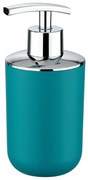 WENKO 21224100 - Dispenser di sapone BRASIL 7,3x16,5 cm turchese/cromo lucido
