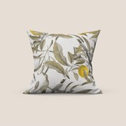 Lemon elegante collezione di cuscini a fantasia in velluto impermeabile panna