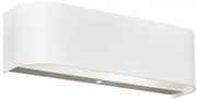 Applique a parete led fascia all.bianco adriano 220810201