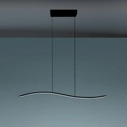 Lil wave sospensione 1 luce nero 3000k - 4000k