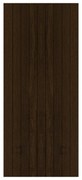 Pannello per porta d'ingresso P125 pellicolato pvc mogano L 92  x H 210.5 cm, Sp 6 mm apertura reversibile