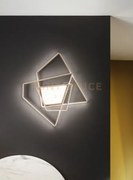 Plafoniera galaxy grande oro 3000k 3650lm 90w dimmerabile l.84cm