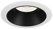 Faretto Da Incasso Moderno Share Alluminio Bianco 1 Luce Diffusore Nero