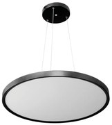Pannello LED Rotondo a Sospensione 50W Slim CCT Ø600mm IP20 - Nera Colore Bianco Variabile CCT