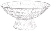 Ciotola da portata in filo di ferro bianco - Dakls