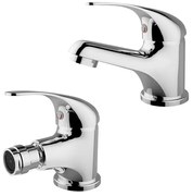 Set Miscelatori lavabo bidet serie Italia in ottone cromo