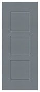 Pannello per porta d'ingresso P012 pellicolato pvc grigio L 92  x H 210.5 cm, Sp 6 mm apertura reversibile