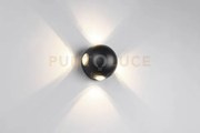 Avisio applique da esterno led 8w 1000lm, 3000k sfera quadri-emissi...