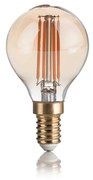 10 Lampadine Led Sfera E14 4 Watt 2200 K Vintage Ambra