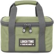 Borsa porta pranzo termica 4,8 L verde con manici