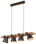 Briloner 4406-044 - Lampadario a sospensione con filo TALE 4xE27/40W/230V marrone